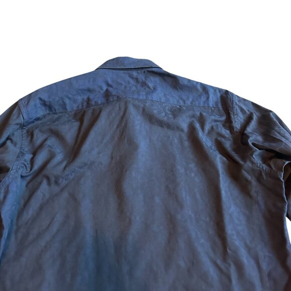 Robert Graham Navy Button-Down Shirt Long Sleeve Paisley Stripe Size Large NWOT - Picture 9 of 15